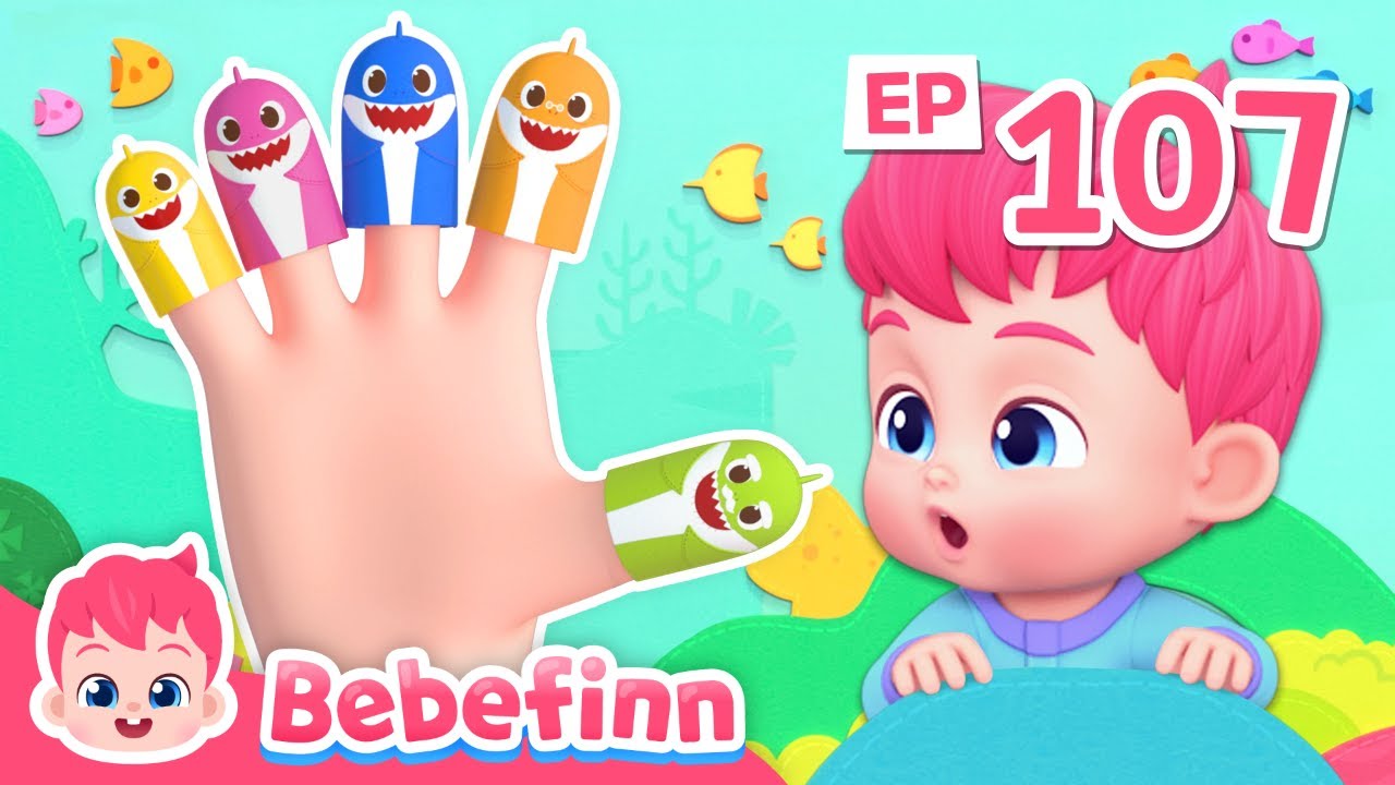 Shark Finger Family Song 🦈 | Fun Learning Video for Kids & Toddlers