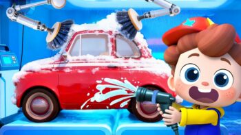 Car Wash Day for Kids 🚗 | Fun Rescue Car Wash Song + Good Habits Learning