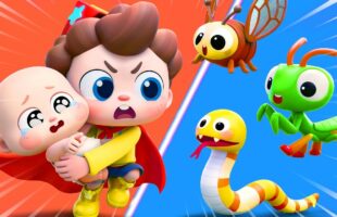 Superhero Kids Catch the Bugs | Fun Nursery Rhymes for Learning Bravery